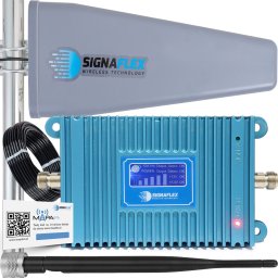 System przekazu sygnału AV Signaflex Zestaw Wzmacniacz Gsm Blue Lcd Gsm980 + T2 23Dbi 15M