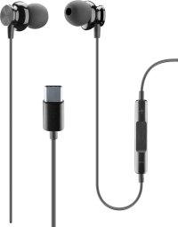 Słuchawki Cellular Line Cellularline USB-C In Ear Słuchawki z mikrofonem czarny