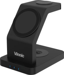 Ładowarka Vinnic Vinnic ONTAKE 3-IN-1 Magnetic Wireless Charging Dock, black