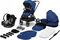 Wózek Lionelo Universalus vežimėlis Lionelo Mika 3in1, blue navy