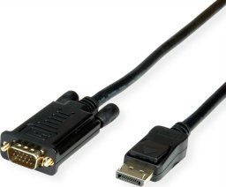 Roline Kabel ROLINE DisplayPort VGA, DP M - VGA M, czarny, 5 m