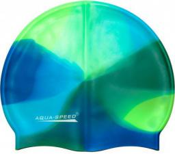  Aqua-Speed Czepek pływacki Silikonowy Bunt zielono-granatowy (49266)