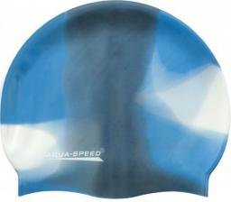  Aqua-Speed Czepek pływacki Silikonowy Bunt niebiesko-grafitowy (48960)