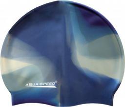  Aqua-Speed Czepek pływacki Silikonowy Bunt granatowo-beżowy (48956)