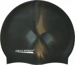  Aqua-Speed Czepek pływacki Silikon Bunt czarno-złoto-srebrny (48949)