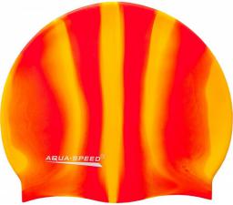  Aqua-Speed Czepek Silikon Bunt żółto-pomarańczowo-czerwony (49370)