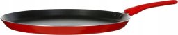 Patelnia Secret de Gourmet Patelnia do naleśników aluminiowa, czerwona, Ø 28 cm