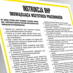 PROCERA Znak TDC, Instrukcja BHP dla pomieszczeń administracyjno-biurowych