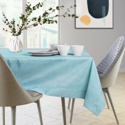 AmeliaHome AmeliaHome Obrus plamoodporny owal Vesta 100 cm niebieski