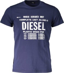  Diesel DIESEL T-SHIRT Z KRÓTKIM RĘKAWEM MĘSKI NIEBIESKI XL