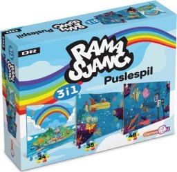 Magni Ramasjang puslespil 3-i-1 Havbunden - (24,35,48 brikker)
