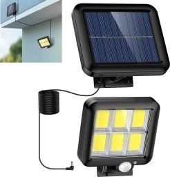  Verk Group Lampa solarna 120 led z czujnikiem ruchu zmierzchu Lampa solarna 120 led z czujnikiem ruchu zmierzchu