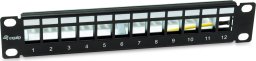 Equip Equip Patchpanel 12x Cat6A 10" FTP 1HE Keystone Montage sw