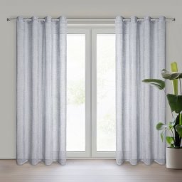 Eurofirany FIRANA GOTOWA NELI 140 X 250 CM SREBRNY