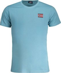 Norway 1963 NIEBIESKI T-SHIRT MĘSKI Z KRÓTKIM RĘKAWEM NORWEGIA 1963 2XL