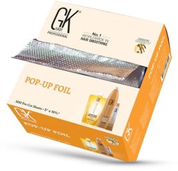 GK HAIR (Global Keratin) Global Keratin, Cream Colour, Aluminium Foil Dispenser Unisex
