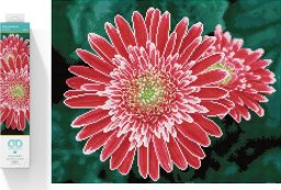 DIAMOND DOTZ Haft diamentowy Diamond Dotz Diamentowa mozaika Gerbera różowa 58x48cm DQ10001