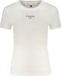  Tommy Hilfiger BIAŁY T-SHIRT DAMSKI Z KRÓTKIM RĘKAWEM TOMMY HILFIGER M