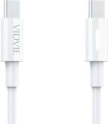 Kabel USB Vidvie USB-C - USB-C 1 m Biały (GSMA0151)