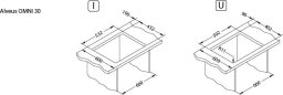 Zlewozmywak Alveus Alveus OMNI 30 G81 beton (45x55) 1 kom. z syfonem sat.