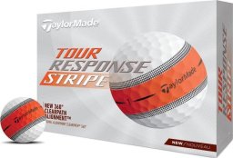 Taylor Made morele Piłki golfowe TAYLOR MADE Tour Response Stripe (biało-pomarańczowe)