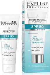  Eveline EVELINE SPF 50 Lekki Krem pielęgnujący Filtry+Niacynamid do cery tłustej i mieszanej 30 ml