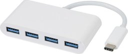 HUB USB Vivanco Vivanco USB hub USB-C 3.1 4-port, white (34292)