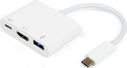 Adapter AV Vivanco Vivanco adapter USB-C - HDMI 3in1, white (34293)