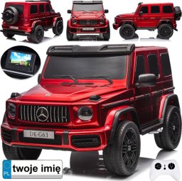 Jokomisiada Auto na akumulator Mercedes G klasa 63 AMG 4x4 Panel Radio 2osoby 24V