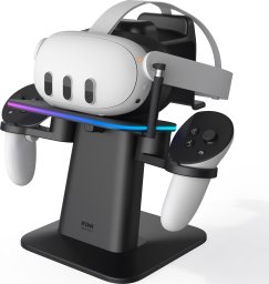 Gogle VR KIWI design Stojak RGB ładujący do Meta Quest 3 | KIWI DESIGN & META