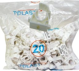 TTPLAST Uchwyt do rury TT Plast UZ 20 10183 zamykany biały