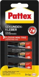 Pistolet do kleju Pattex Pattex Sekundenkleber Mini Trio, 3x1g