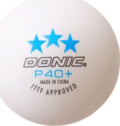 Donic Table tennis ball DONIC P40+ 3star ITTF 120pcs White