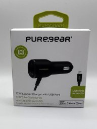 Ładowarka Xqisit PureGear 3.4A, Single USB, Lightning Corded Car Charger