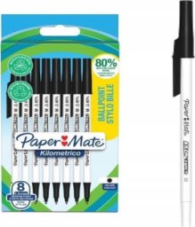  Paper Mate PAPER MATE Kugelschreiber Kilometrico Reycled M Schwarz 8er Blister