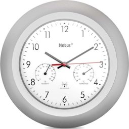 Termometr Mebus Mebus 19450 Radio controlled Wall Clock w. Thermo/Hygrometer