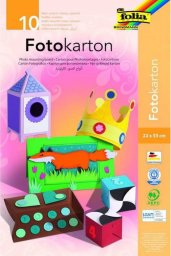 Folia Paper Blok karton kolorowy FOLIA A4 10ark, 300g, 10 kol.