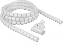 Organizer Delock DELOCK Spiralschlauch m. Einziehwerkzeug 2,5m x 15mm weiß