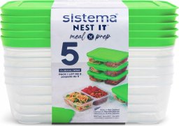 Sistema sistema Meal Prep Boxen NEST IT 870 ml 5 Stück