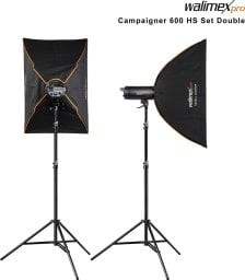 Lampa studyjna Walimex walimex pro Campaigner 600 HS Set Double