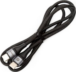 Kabel USB Platinet USB-C - USB-C 1 m Czarny (PSCCC120B)