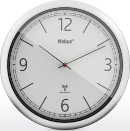 Mebus Mebus 19810 radio wall clock grey/silver