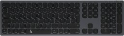 Klawiatura Keysonic KEYSONIC KSK-8023BTRF Full-Size Keyboard BT RF Windows macOS Android USB Type C Kabel Laden in 2 bis 3 Stunden Reichweite von 8 m