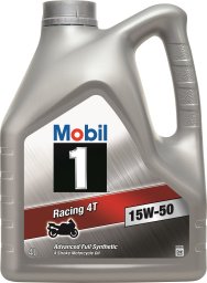 Mobil Motociklų variklių alyva Mobil 1 Racing 4T 15W-50, 4L