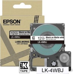 Drukarka etykiet Epson Epson LabelWorks LK-4WBJ - Schwarz auf matt Weiss - Rolle (1,2 cm x 8 m) 1 Kassette(n) Hangebox - Bandkassette - fur LabelWorks LW-C410, LW-C610