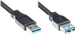 Kabel USB Good Connections USB-A - USB-A 5 m Czarny (2711-S05)