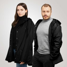  Rains Kurtka unisex Rains Black 12010-01