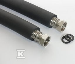 NMC ZESTAW 2 SZTUK WĘŻY DN25 Z NAKRĘTKAMI 1"/1" Z IZOLACJĄ UV 9MM L= 0,50 FPWS // WPPC.F.050.1"