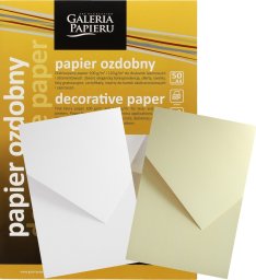 GALERIA PAPIERU Papier ozdobny Galeria Papieru A4/120g Natte biały (50), BIAŁY