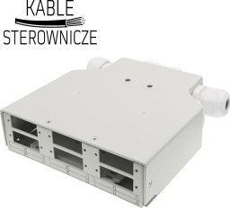 Alantec Przełącznica światłowodowa na szynę DIN 6xSC duplex z płytą czołową (FOPD-6SCD)